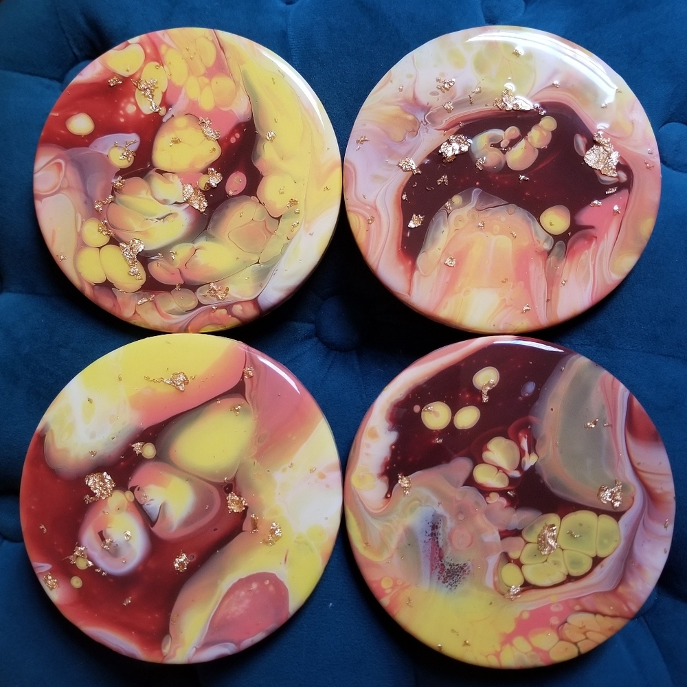 Abstract Art Coaster Set